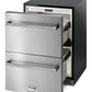 Thor Kitchen 2-Piece Appliance Package - 24-Inch Double Drawer Refrigerator and Freezer Drawer in Stainless Steel