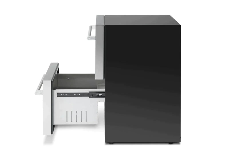 Thor Kitchen 2-Piece Appliance Package - 24-Inch Double Drawer Refrigerator and Freezer Drawer in Stainless Steel