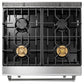 Thor Kitchen 30" Gas Range with 4.55 Cu. Ft. Self-Cleaning Oven and Tilt Panel in Stainless Steel TRG3001