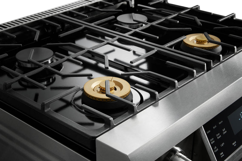 Thor Kitchen 30" Gas Range with 4.55 Cu. Ft. Self-Cleaning Oven and Tilt Panel in Stainless Steel TRG3001