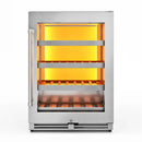 Thor Kitchen 24-Inch Wine Cooler with Backlight in Stainless Steel TWC24UL