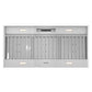 Thor Kitchen XLH48 48 Inch Liner Range Hood Bottom View with Baffle Filters
