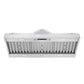 Thor Kitchen XLH48 48 Inch Liner Range Hood Front Bottom with LED Lights On
