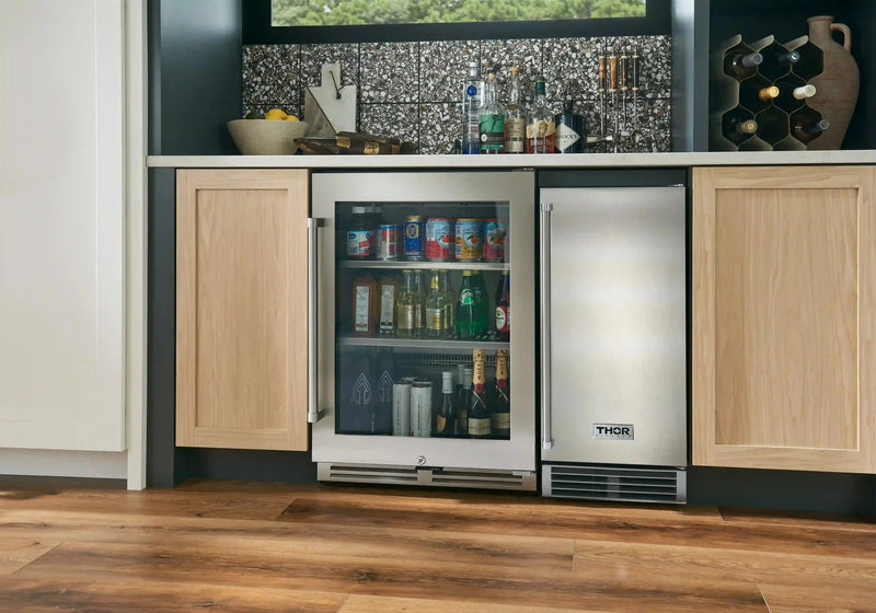 Thor Kitchen 24-Inch Undercounter Beverage Cooler in Stainless Steel TBR24U