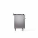 ILVE Professional Plus II 48" Dual Fuel Range with 5 Sealed Burners Griddle French Top Triple Glass Door - UP48FSWMP