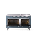 ILVE Professional Plus 60" Dual Fuel Range with 9 Sealed Burners w/Griddle Triple Glass Door - UP60FWMP