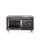 ILVE Professional Plus 60" Dual Fuel Range with 9 Sealed Burners w/Griddle Triple Glass Door - UP60FWMP