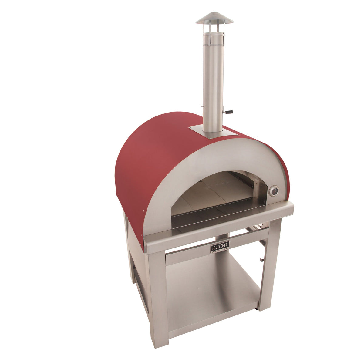 Kucht Outdoor Wood Fire Pizza Oven in Red VENICE-R