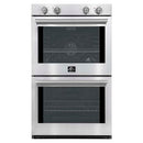 FORNO Vomero 30" 10 cu. ft. Built-In Double Electric Wall Oven in Stainless Steel, FBOEL1324-30
