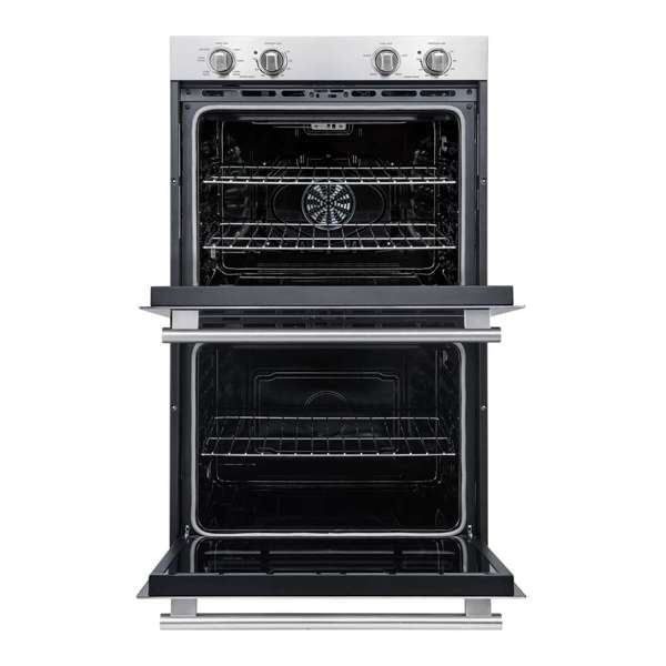 FORNO Vomero 30" 10 cu. ft. Built-In Double Electric Wall Oven in Stainless Steel, FBOEL1324-30
