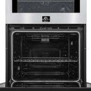 FORNO Vomero 30" 10 cu. ft. Built-In Double Electric Wall Oven in Stainless Steel, FBOEL1324-30