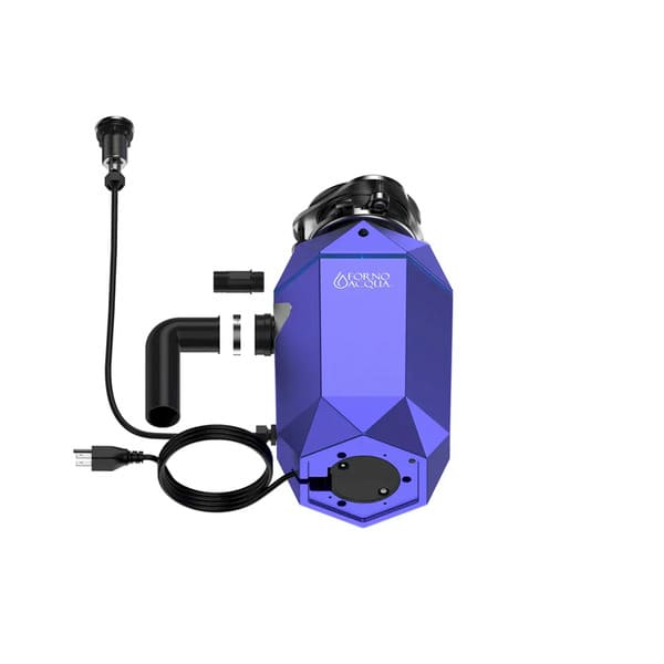 FORNO Acqua BrightDiamond 3/4HP Super Quiet Garbage Disposal Corded with Motion Sensor Cabinet Light & Pre-Wired Air Switch