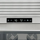 FORNO Abruzzo 48-Inch Dual Zone Wine Cooler with 102 Bottles, 24 Cu. Ft., Green Acrylic Holders & Black Shelves FWCDR6610-48S