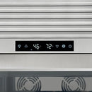 FORNO Abruzzo 48-Inch Dual Zone Wine Cooler with Clear Acrylic Holders & Stainless Trim Shelves FWCDR6611-48S