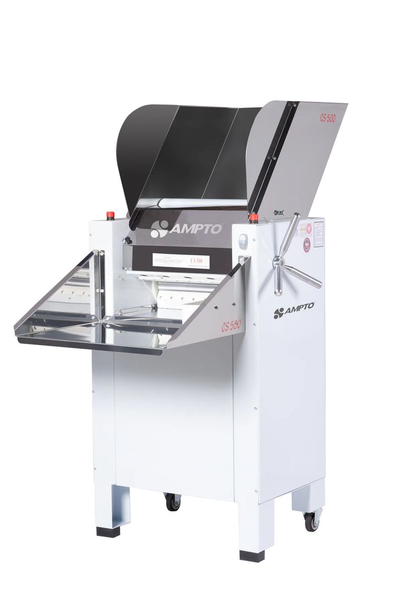 AMPTO Dough Breaker / Sheeter 33 lbs capacity. Floor model. 115 rpm. 2 Motors, 1 per roll. 20'' roll width. 1.5 HP each motor