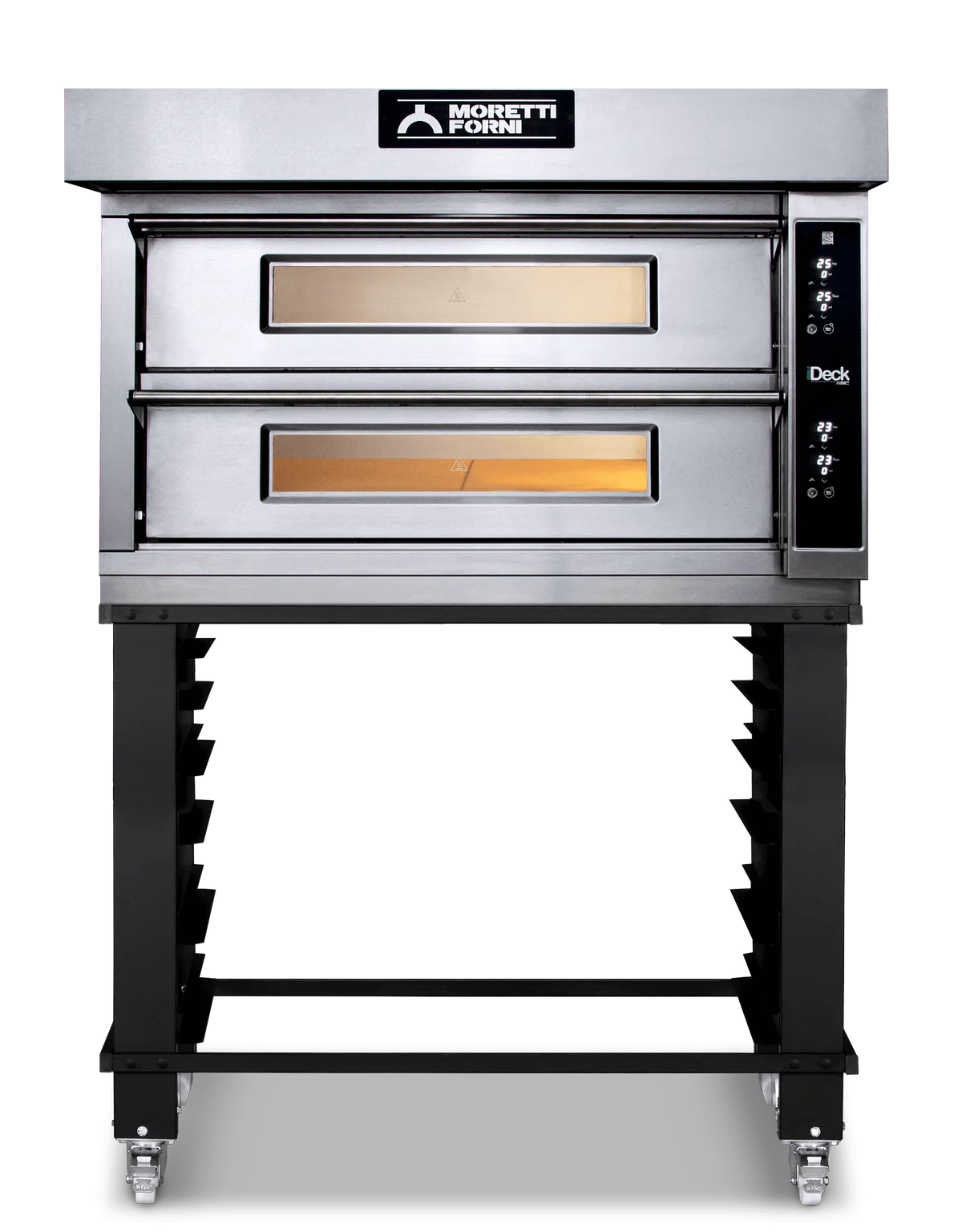 AMPTO iDeck electronic Control Electric Pizza Oven 105 x 65 cm chamber. 2 Deck