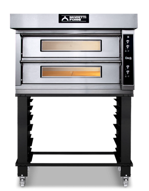 AMPTO iDeck electronic Control Electric Pizza Oven 41"W x 41"D chamber. 2 Deck
