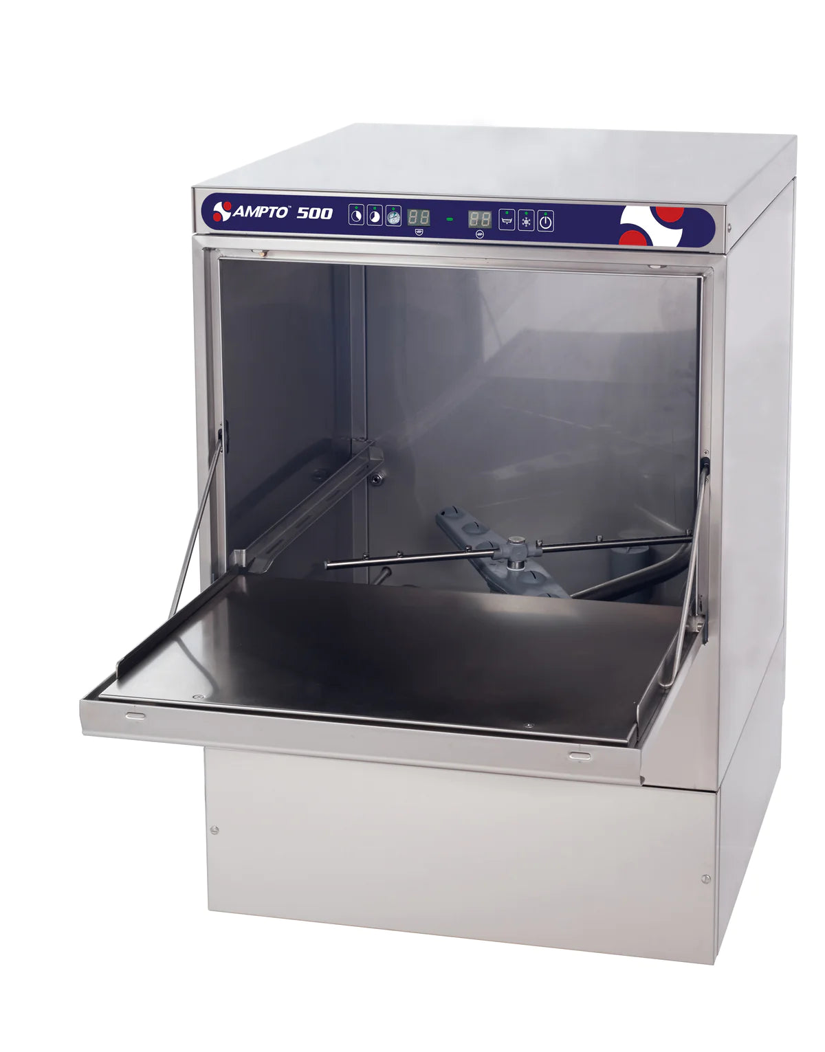 AMPTO Undercounter Dishwasher, door type, front loading, 23-5/8"W, (20/30 or 60) racks/hour capacity, high temp