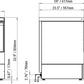 AMPTO Undercounter Dishwasher, door type, front loading, 23-5/8"W, (20/30 or 60) racks/hour capacity, high temp