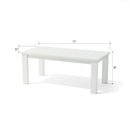 Anderson Teak Brentford Dining Table White - TB-BW-19090