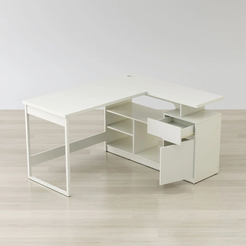 Anderson Teak Lexi 55" L-Shaped Corner Desk - CDL-055