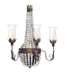 Meyda 26" Wide Crista 3 Light Wall Sconce- 120220