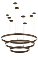 Meyda 48"W Anillo Halo 3 Ring Cascading Pendant- 185849