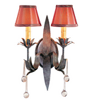 Meyda 13" Wide Slenderleaf 2 Light Wall Sconce- 120771