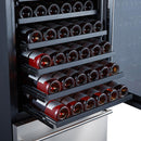 Forno Capraia 24'' Built-In Compressor Wine Cooler - Dual Zone - 108 Bottles -FWCDR6628-24S