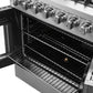 FORNO 30-Inch Galiano Freestanding French Door Dual Fuel Range with 5 Burners and 68,000 BTUs in Stainless Steel - FFSGS6356-30