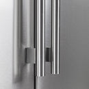 FORNO Salerno 33" Side by Side Built-in Refrigerator 15.6 cu.ft in Stainless Steel - FFRBI1805-33SB