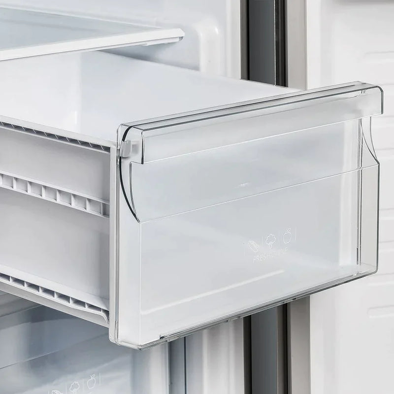 FORNO Salerno 33" Side by Side Built-in Refrigerator 15.6 cu.ft in Stainless Steel with Built-in Style Grille Trim Kit - FFRBI1805-37SG