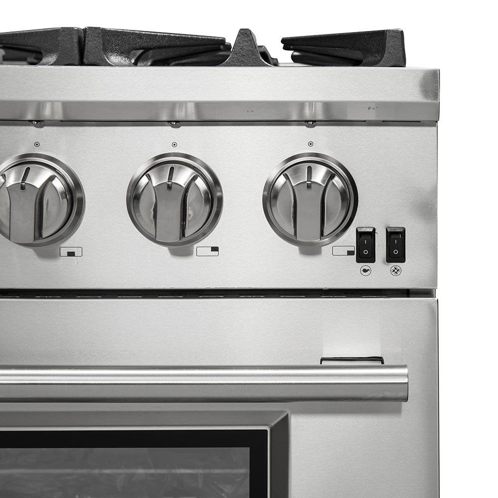 Forno 36" Capriasca Titanium Gas Range with 6 Burners, Convection Oven and 120,000 BTUs -FFSGS6260-36