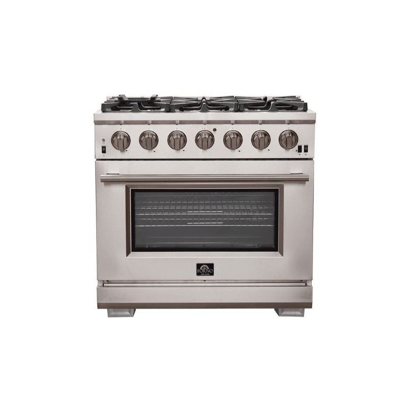 Forno 36" Capriasca Titanium Gas Range with 6 Burners, Convection Oven and 120,000 BTUs -FFSGS6260-36