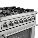 Forno 36" Capriasca Titanium Gas Range with 6 Burners, Convection Oven and 120,000 BTUs -FFSGS6260-36