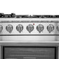 Forno 36-Inch Capriasca Gas Range with 6 Burners, Convection Oven and 120,000 BTUs (FFSGS6260-36)