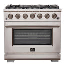 Forno 36-Inch Capriasca Gas Range with 6 Burners, Convection Oven and 120,000 BTUs (FFSGS6260-36)