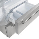 FORNO Gallipoli 36" French Door Refrigerator 19 cu.ft with Built-in Style Grille Trim Kit - FFRBI1820-40SG