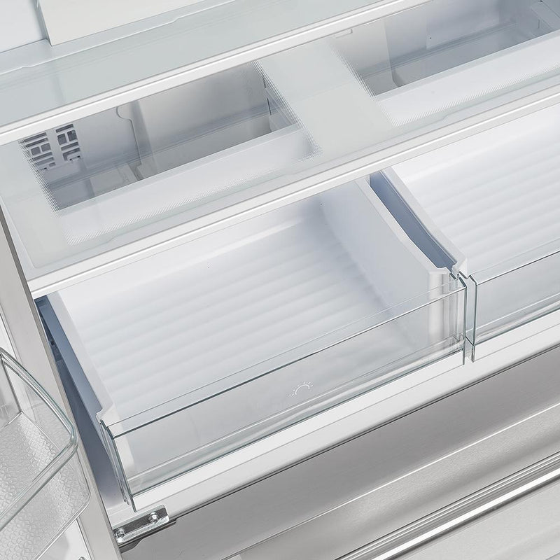 FORNO Gallipoli 36" French Door Refrigerator 19 cu.ft with Built-in Style Grille Trim Kit - FFRBI1820-40SG