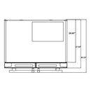 FORNO Gallipoli 36" French Door Refrigerator 19 cu.ft with Built-in Style Grille Trim Kit - FFRBI1820-40SG