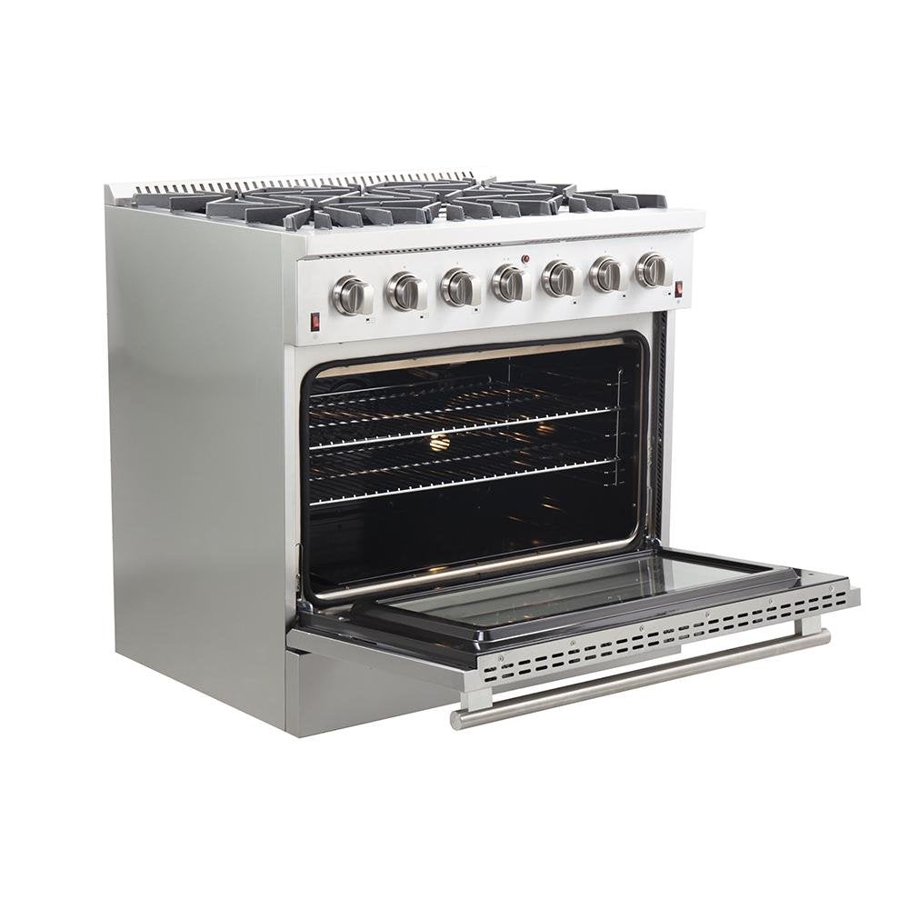Forno 36" Galiano Gas Range with 6 Burners and Convection Oven