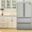 FORNO 2-Piece Appliance Package- 30-Inch Gas Range and 36-Inch French Door Refrigerator in Stainless Steel FBDL-020-02-US