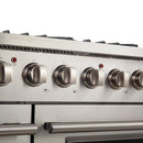 Forno 48" Galiano Gas Range with 8 Burners Griddle and Double Oven 