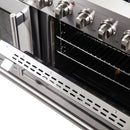 Forno 48-Inch Galiano Gas Range with 8 Gas Burners, 107,000 BTUs, & French Door Gas Oven in Stainless Steel FFSGS6444-48