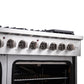 Forno 48-Inch Galiano Gas Range with 8 Gas Burners, 107,000 BTUs, & French Door Gas Oven in Stainless Steel FFSGS6444-48