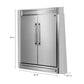 FORNO 60-Inch Maderno 2-Piece Convertible Built-In Refrigerator/Freezer with Decorative Grill Trim, 27.2 cu.ft. - FFFFD1722-60S