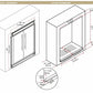 60 Fridge Freezer Combo dimensions