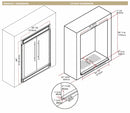 60 Fridge Freezer Combo dimensions