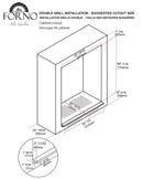 FORNO 60-Inch Maderno 2-Piece Convertible Built-In Refrigerator/Freezer with Decorative Grill Trim, 27.2 cu.ft. - FFFFD1722-60S