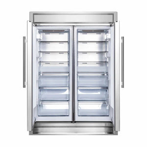 Empty FORNO 60-Inch Maderno 2-Piece Convertible Built-In Refrigerator/Freezer